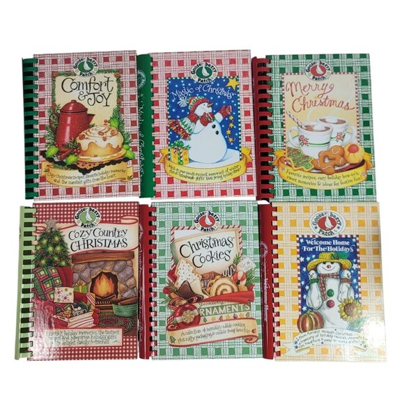 Gooseberry Patch Christmas Cookbooks Lot of 6 Hardcover Harvest Cookies NEW - Picture 1 of 10